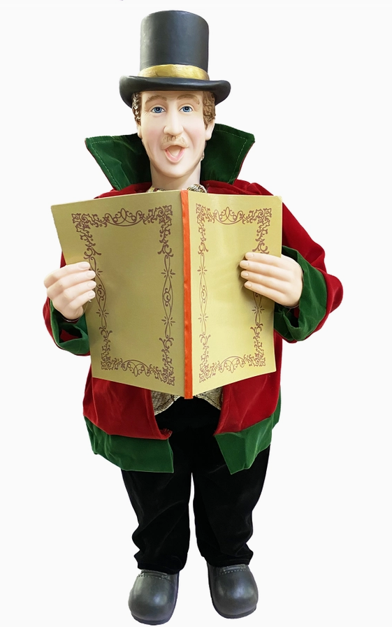 20" To 27" Holly Carolers, Set of 4