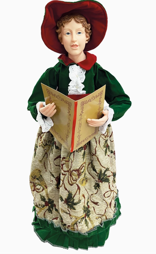 20" To 27" Holly Carolers, Set of 4