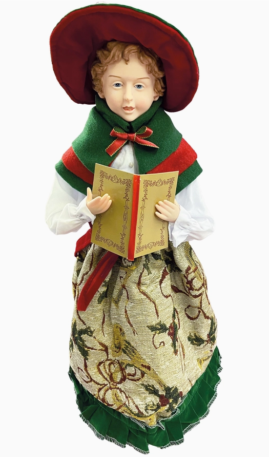 20" To 27" Holly Carolers, Set of 4