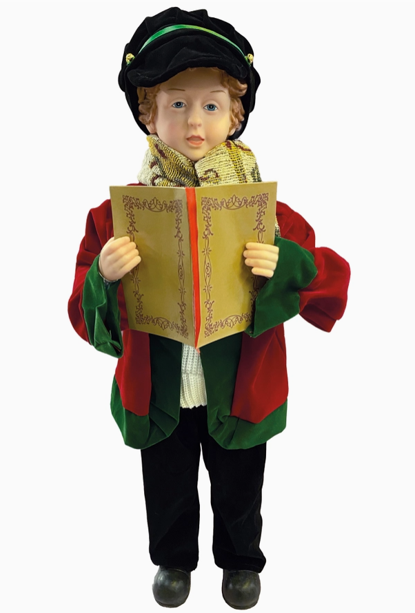 20" To 27" Holly Carolers, Set of 4