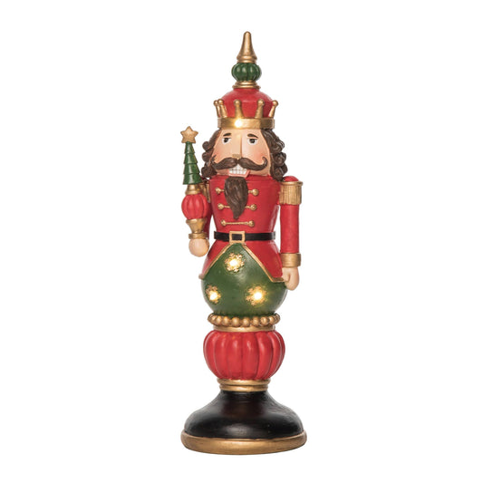 Resin 12 in. Christmas Light Up Nutcracker