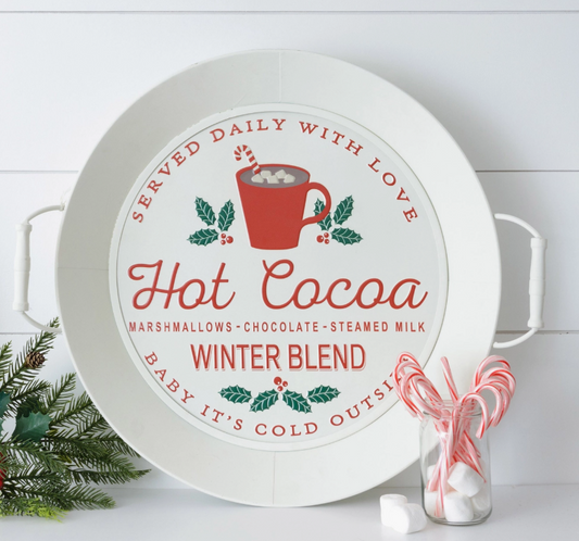 Embossed Tray - Hot Cocoa Winter Blend
