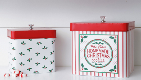 Mrs. Claus Bakery Container Set of 2